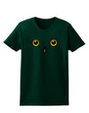 Cute Snowy Owl Face Womens Dark T-Shirt-TooLoud-Forest-Green-Small-Davson Sales