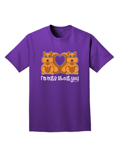 Cute Squirrels - I'm Nuts About You Adult Dark T-Shirt by TooLoud-Mens T-Shirt-TooLoud-Purple-Small-Davson Sales