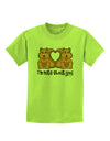 Cute Squirrels - I'm Nuts About You Childrens T-Shirt by TooLoud-Childrens T-Shirt-TooLoud-Lime-Green-X-Small-Davson Sales