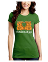 Cute Squirrels - I'm Nuts About You Juniors Crew Dark T-Shirt by TooLoud-T-Shirts Juniors Tops-TooLoud-Kiwi-Green-Juniors Fitted X-Small-Davson Sales