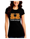 Cute Squirrels - I'm Nuts About You Juniors Crew Dark T-Shirt by TooLoud-T-Shirts Juniors Tops-TooLoud-Black-Juniors Fitted Small-Davson Sales