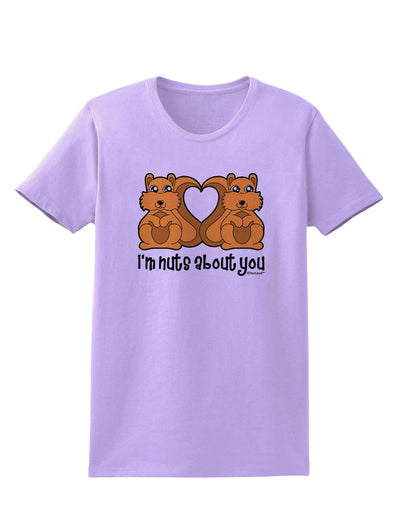 Cute Squirrels - I'm Nuts About You Womens T-Shirt by TooLoud-Womens T-Shirt-TooLoud-Lavender-X-Small-Davson Sales