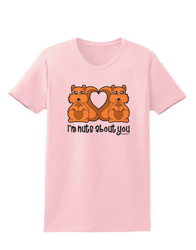 Cute Squirrels - I'm Nuts About You Womens T-Shirt by TooLoud-Womens T-Shirt-TooLoud-PalePink-X-Small-Davson Sales