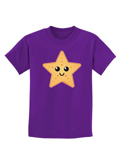 Cute Starfish Childrens Dark T-Shirt by TooLoud-Childrens T-Shirt-TooLoud-Purple-X-Small-Davson Sales