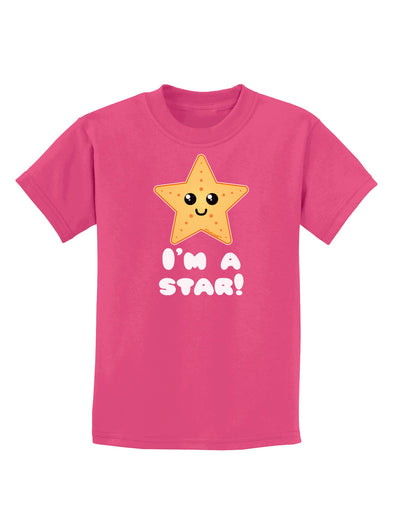 Cute Starfish - I am a Star Childrens Dark T-Shirt by TooLoud-Childrens T-Shirt-TooLoud-Sangria-X-Small-Davson Sales