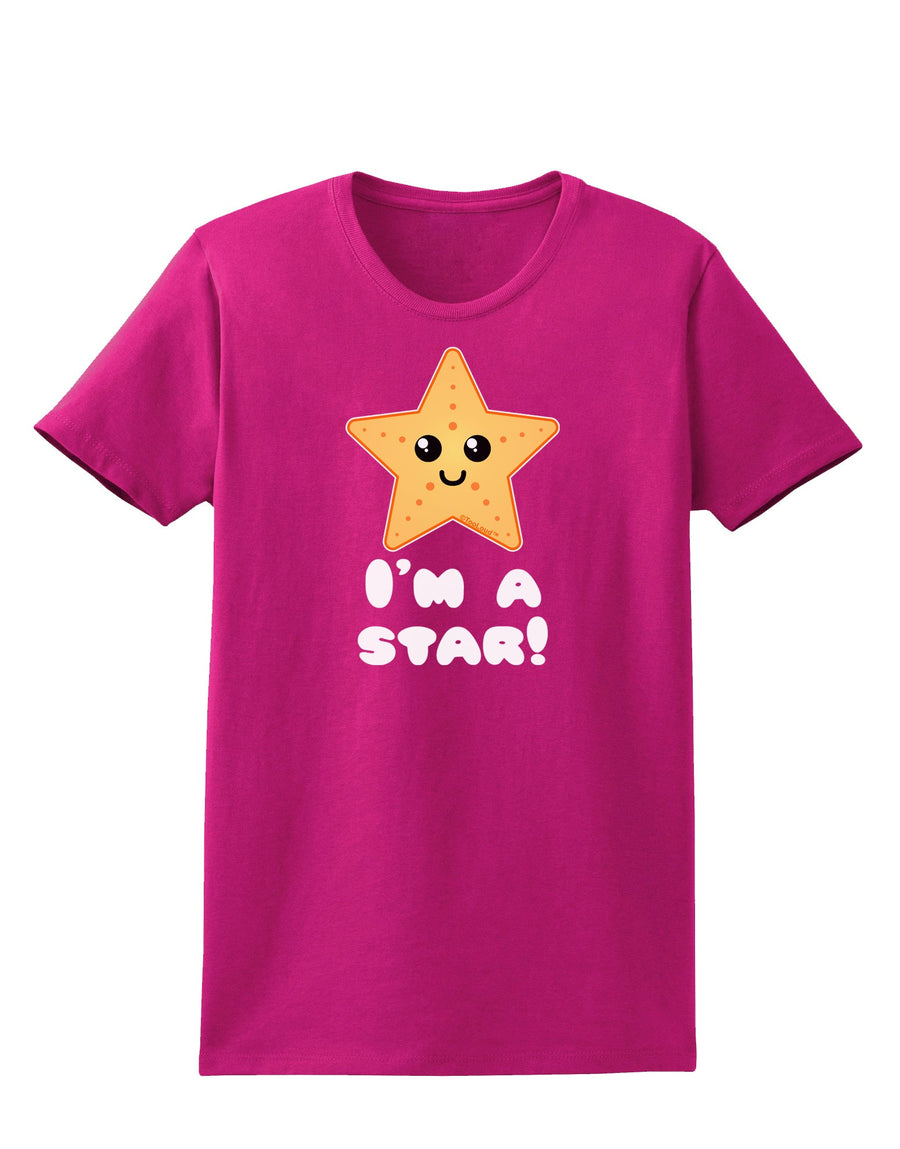 Cute Starfish - I am a Star Womens Dark T-Shirt by TooLoud-Womens T-Shirt-TooLoud-Black-X-Small-Davson Sales