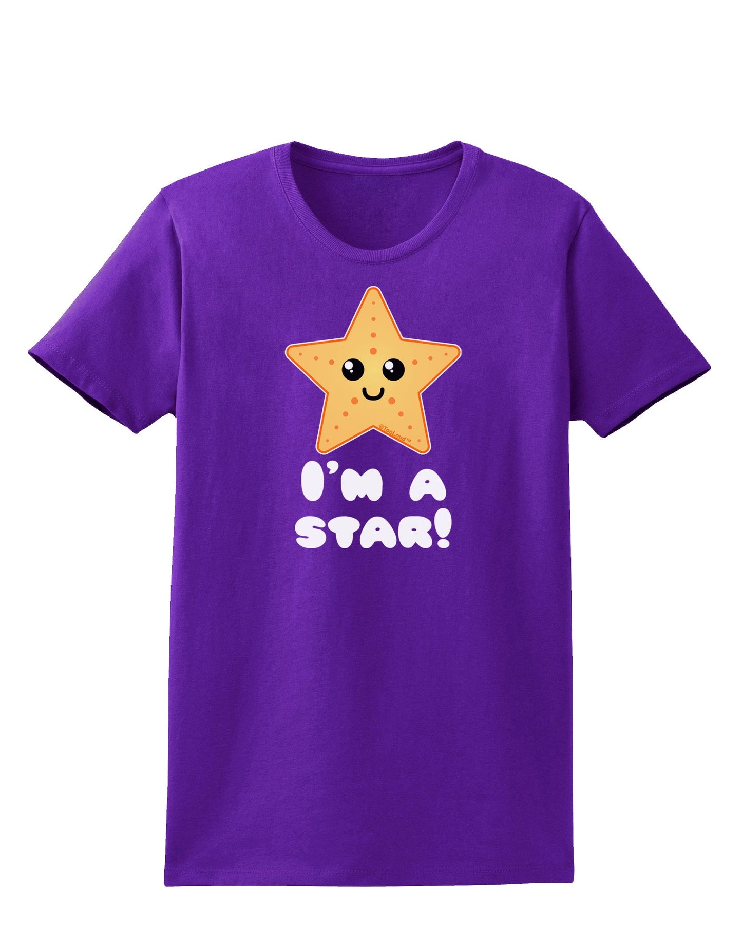 Cute Starfish - I am a Star Womens Dark T-Shirt by TooLoud-Womens T-Shirt-TooLoud-Purple-X-Small-Davson Sales