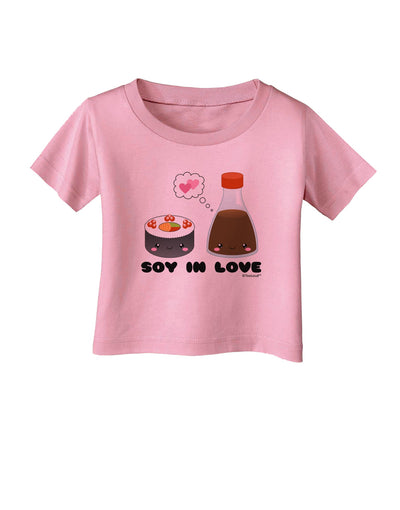 Cute Sushi and Soy Sauce - Soy In Love Infant T-Shirt by TooLoud-Infant T-Shirt-TooLoud-Candy-Pink-06-Months-Davson Sales