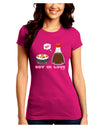 Cute Sushi and Soy Sauce - Soy In Love Juniors Crew Dark T-Shirt by TooLoud-T-Shirts Juniors Tops-TooLoud-Hot-Pink-Juniors Fitted Small-Davson Sales