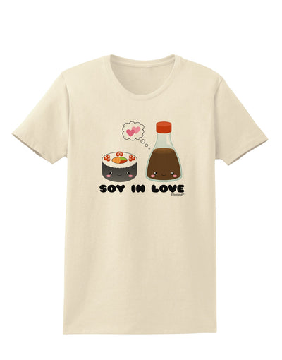 Cute Sushi and Soy Sauce - Soy In Love Womens T-Shirt by TooLoud-Womens T-Shirt-TooLoud-Natural-X-Small-Davson Sales