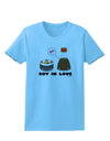 Cute Sushi and Soy Sauce - Soy In Love Womens T-Shirt by TooLoud-Womens T-Shirt-TooLoud-Aquatic-Blue-X-Small-Davson Sales