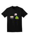 Cute Sushi and Wasabi Love Adult Dark T-Shirt by TooLoud-Mens T-Shirt-TooLoud-Black-Small-Davson Sales