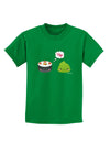 Cute Sushi and Wasabi Love Childrens Dark T-Shirt by TooLoud-Childrens T-Shirt-TooLoud-Kelly-Green-X-Small-Davson Sales