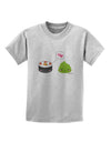 Cute Sushi and Wasabi Love Childrens T-Shirt by TooLoud-Childrens T-Shirt-TooLoud-AshGray-X-Small-Davson Sales