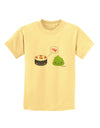 Cute Sushi and Wasabi Love Childrens T-Shirt by TooLoud-Childrens T-Shirt-TooLoud-Daffodil-Yellow-X-Small-Davson Sales