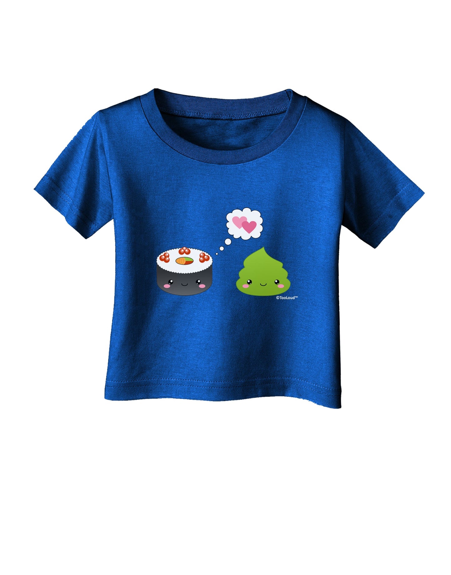 Cute Sushi and Wasabi Love Infant T-Shirt Dark by TooLoud-Infant T-Shirt-TooLoud-Royal-Blue-06-Months-Davson Sales