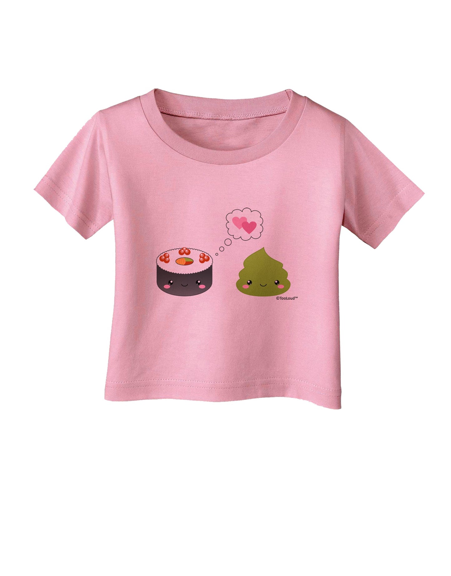 Cute Sushi and Wasabi Love Infant T-Shirt by TooLoud-Infant T-Shirt-TooLoud-Candy-Pink-06-Months-Davson Sales