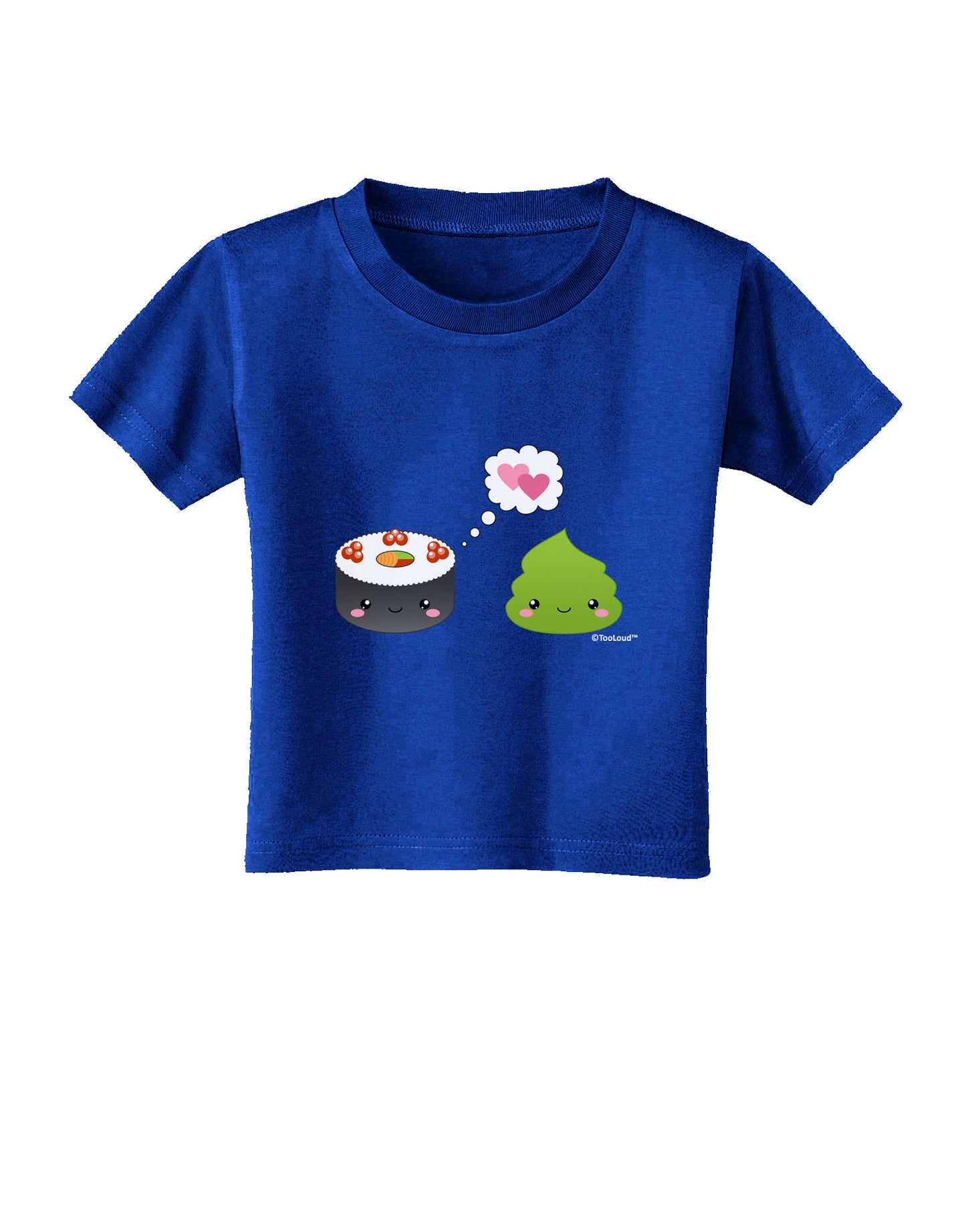 Cute Sushi and Wasabi Love Toddler T-Shirt Dark by TooLoud-Toddler T-Shirt-TooLoud-Red-2T-Davson Sales