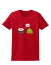 Cute Sushi and Wasabi Love Womens Dark T-Shirt by TooLoud-Womens T-Shirt-TooLoud-Red-X-Small-Davson Sales