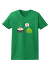 Cute Sushi and Wasabi Love Womens Dark T-Shirt by TooLoud-Womens T-Shirt-TooLoud-Kelly-Green-X-Small-Davson Sales