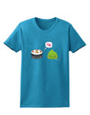 Cute Sushi and Wasabi Love Womens Dark T-Shirt by TooLoud-Womens T-Shirt-TooLoud-Turquoise-X-Small-Davson Sales