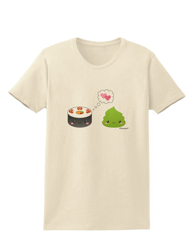 Cute Sushi and Wasabi Love Womens T-Shirt by TooLoud-Womens T-Shirt-TooLoud-Natural-X-Small-Davson Sales