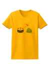 Cute Sushi and Wasabi Love Womens T-Shirt by TooLoud-Womens T-Shirt-TooLoud-Gold-X-Small-Davson Sales