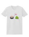 Cute Sushi and Wasabi Love Womens T-Shirt by TooLoud-Womens T-Shirt-TooLoud-White-X-Small-Davson Sales