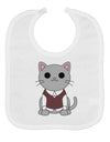 Cute Sweater Vest Cat Design Baby Bib by TooLoud