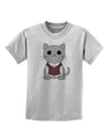 Cute Sweater Vest Cat Design Childrens T-Shirt by TooLoud-Childrens T-Shirt-TooLoud-AshGray-X-Small-Davson Sales