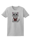 Cute Sweater Vest Cat Design Womens T-Shirt by TooLoud-Womens T-Shirt-TooLoud-AshGray-X-Small-Davson Sales