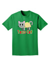 Cute Taco Cat Design Text Adult Dark T-Shirt by TooLoud-Mens T-Shirt-TooLoud-Kelly-Green-Small-Davson Sales