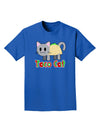 Cute Taco Cat Design Text Adult Dark T-Shirt by TooLoud-Mens T-Shirt-TooLoud-Royal-Blue-Small-Davson Sales