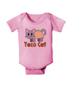 Cute Taco Cat Design Text Baby Romper Bodysuit by TooLoud-Baby Romper-TooLoud-Light-Pink-06-Months-Davson Sales