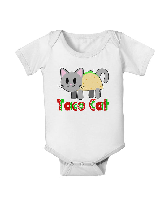 Cute Taco Cat Design Text Baby Romper Bodysuit by TooLoud-Baby Romper-TooLoud-White-06-Months-Davson Sales