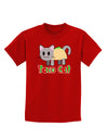 Cute Taco Cat Design Text Childrens Dark T-Shirt by TooLoud-Childrens T-Shirt-TooLoud-Red-X-Small-Davson Sales