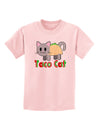 Cute Taco Cat Design Text Childrens T-Shirt by TooLoud-Childrens T-Shirt-TooLoud-PalePink-X-Small-Davson Sales