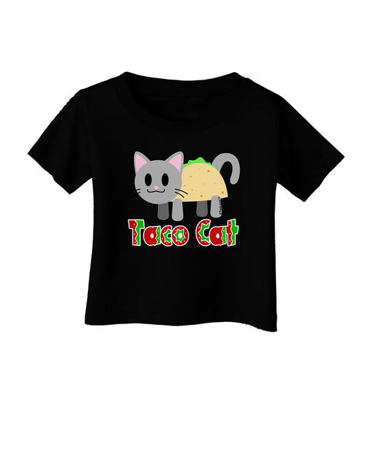 Cute Taco Cat Design Text Infant T-Shirt Dark by TooLoud-Infant T-Shirt-TooLoud-Black-06-Months-Davson Sales