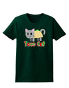 Cute Taco Cat Design Text Womens Dark T-Shirt by TooLoud-Womens T-Shirt-TooLoud-Forest-Green-Small-Davson Sales