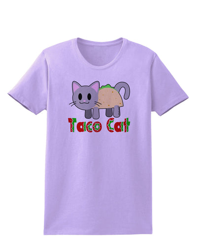 Cute Taco Cat Design Text Womens T-Shirt by TooLoud-Womens T-Shirt-TooLoud-Lavender-X-Small-Davson Sales