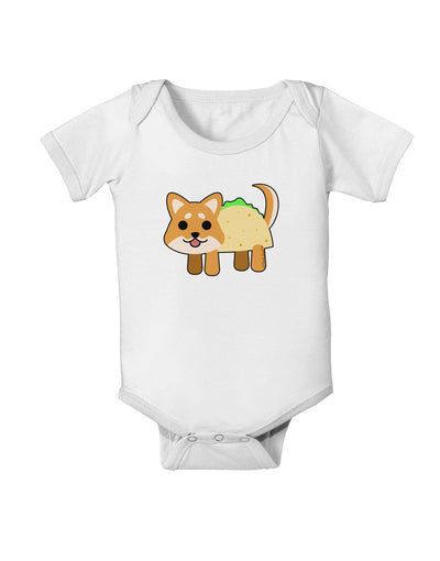 Cute Taco Dog Baby Romper Bodysuit-Baby Romper-TooLoud-White-06-Months-Davson Sales