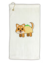 Cute Taco Dog Micro Terry Gromet Golf Towel 11&#x22;x19-Golf Towel-TooLoud-White-Davson Sales