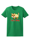 Cute Taco Dog Text Womens Dark T-Shirt-TooLoud-Kelly-Green-X-Small-Davson Sales