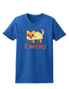 Cute Taco Dog Text Womens Dark T-Shirt-TooLoud-Royal-Blue-X-Small-Davson Sales