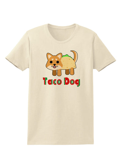 Cute Taco Dog Text Womens T-Shirt-Womens T-Shirt-TooLoud-Natural-X-Small-Davson Sales