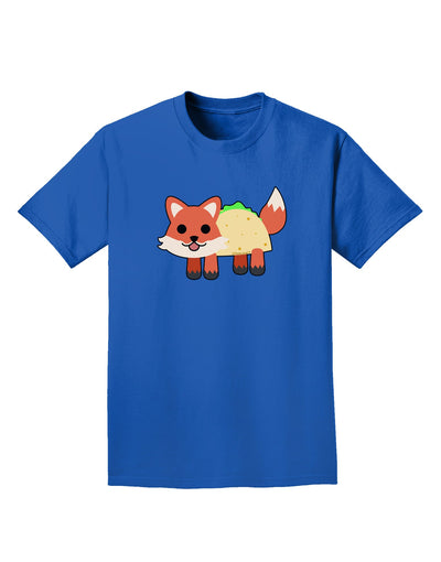 Cute Taco Fox Adult Dark T-Shirt-Mens T-Shirt-TooLoud-Royal-Blue-Small-Davson Sales