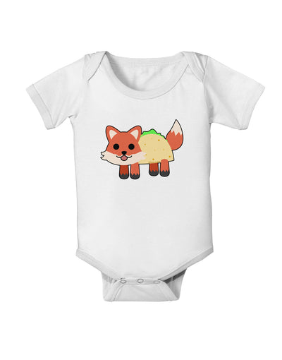 Cute Taco Fox Baby Romper Bodysuit-Baby Romper-TooLoud-White-06-Months-Davson Sales