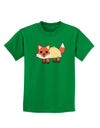Cute Taco Fox Childrens Dark T-Shirt-Childrens T-Shirt-TooLoud-Kelly-Green-X-Small-Davson Sales