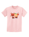 Cute Taco Fox Childrens T-Shirt-Childrens T-Shirt-TooLoud-PalePink-X-Small-Davson Sales