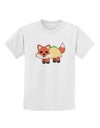 Cute Taco Fox Childrens T-Shirt-Childrens T-Shirt-TooLoud-White-X-Small-Davson Sales